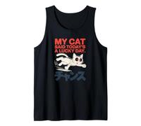 Lucky Day Cat - Grafica retrò Anime Chance Canotta