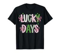 Lucky Days St Patrick’s Day Coquette Preppy Irish Maglietta