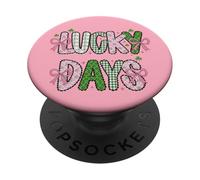 Lucky Days St Patrick’s Day Coquette Preppy Irish PopSockets PopGrip Adesivo
