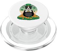 Lucky Dog St. Patrick's Day Border Collie PopSockets PopGrip per MagSafe