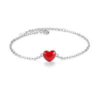 Lucky Double Heart Peach Bracciale Creativo Female Cross Chain Love 16+4cm