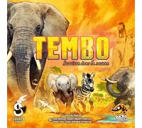 Lucky Duck Games - TEMBO - Gioco Cooperativo per Bambini a partire da 8 Anni - Guida Un Gregge di Elefanti nella Savana - 9 Scenari e 2 Livelli - 1-4 Giocatori - 30-60 Min - Versione Francese