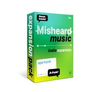 Lucky Egg Misheard Music: Espansione Indie - Pacchetto di carte aggiuntive per il gioco musicale originale Misheard, 100 carte Indie Lyrical Nonsense, gioco base richiesto