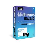 Lucky Egg Misheard Music: Espansione Paese - Pacchetto di carte aggiuntive per il gioco musicale originale Misheard, 100 carte Country Lyrical Nonsense, gioco base richiesto