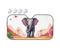 Lucky Elephant Parasole per parabrezza auto 2025 parasole pieghevole divertente per auto parasole per parabrezza anteriore copertura per interni automobilistici protezione solare media
