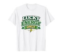 Lucky Energy Only 17 Marzo Irish Party Clover St Patricks Maglietta
