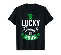 Lucky Enough To pour St Patrick's Day Bere applausi irlandesi Maglietta