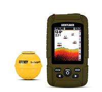 LUCKY Fishfinder Ecoscandaglio Portatile Ecoscandagli per la Pesca in profondità della Barca Palmare Impermeabile Senza Fili Trasduttore per Kayak da Pesca Rilevatori di profondità per Pesca