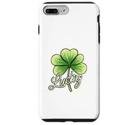 Lucky Girl Green Shamrock Tre foglie Design del trifoglio Custodia per iPhone 7 Plus/8 Plus