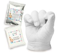 Lucky Hands Calco Mani per Bambini | 1-6 anni | Fino a 5 calchi | 450 g di polvere da stampo + 1.000 g di polvere da colata | Kit fai-da-te senza accessori | Prodotto in UE (Kit per Bambino DIY)