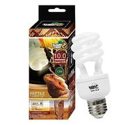 LUCKY HERP Lampada UVB per terrario, lampada per rettili, UVA UVB 10.0, E27, lampada compatta UVB 13 W, lampada da terrario UVA UVB per atlami da barba, tartarughe, serpenti, lucertole, rettili e