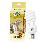 LUCKY HERP Lampadina UVA UVB per Rettili, Lampada UVB Tartaruga Terrestre 23W 10.0, Lampada Fluorescente Compatta per Rettili Draghi Barbuti.