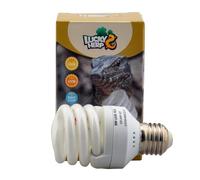 LUCKY HERP Reptile 10.0 UVB fluorescente deserto terrario lampada mini lampadina, filettatura a vite, 9 Watt