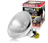 LUCKY HERP UVA UVB - Lampada termica per terrario, E27, rettili, UVB, 125 W, D3, lampada per tartaruga, bartagame, lucertola, geco