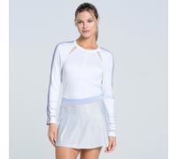 Lucky in Love Lavender Manica Lunga Donna-Bianco bianco