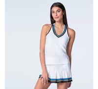 Lucky in Love Stripe Hype Canottiera Donna - Bianco, Multicolore