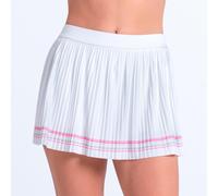 Lucky in Love Woven Strokes Pleated Gonna Donna, Taglia: XS