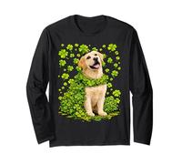 Lucky Labrador Retriever con Shamrocks St Patricks Day Dog Maglia a Manica