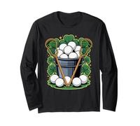 Lucky Lacrosse St. Patrick's Day Shamrock Bucket Maglia a Manica