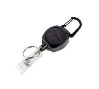 Lucky Line Key-Bak Sidekick 43461 - Porta badge retrattile con clip, colore: nero
