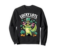 Lucky Lotl Axolotl St Patricks Day Cute Shamrock Animal Felpa