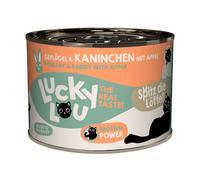 Lucky Lou Adult 24 x 200 g umido gatto - Pollame e Coniglio