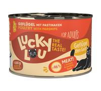 Lucky Lou Adult 6 x 200 g umido gatto - Pollame