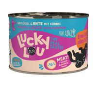 Lucky Lou Adult 6 x 200 g umido gatto - Pollame e Anatra