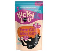 Lucky Lou Adult Buste 16 x 125 g umido gatto - Pollame e Anatra