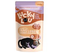 Lucky Lou Adult 16 x 125 g in buste - Pollame e salmone