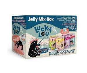 Lucky Lou Extra Food 12 x 70 g - Mix-Box in gelatina