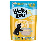 Lucky Lou Extra Food 12 x 70 g - Pollo e Tonno in brodo