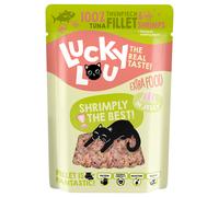 Lucky Lou Extra Food 12 x 70 g - Tonno e Gamberetti in gelatina