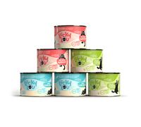 Lucky Lou Lifestage Kitten 6 x 200 g umido gatto - Mix: 2x Pollame, 2x Pollame e Manzo, 2x Pollame e Trota