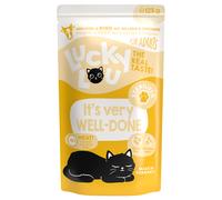 Lucky Lou Sterilised Buste 16 x 125 g umido gatto - Pollame e Manzo