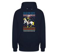 Lucky Luke Howdy Holidays | Ugly Christmas Sweater - Felpa natalizia con cappuccio, blu navy, XL