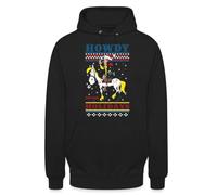 Lucky Luke Howdy Holidays | Ugly Christmas Sweater - Felpa natalizia con cappuccio, Nero , XL