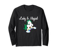 Lucky & Magical Unicorn - Spirit Animal, Arcobaleno da Donna e Bambini Maglia a Manica