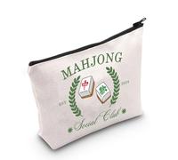 Lucky Mahjong Regalo Gioco D'azzardo Regalo Mahjong Gioco Da Tavolo Sacchetto di Immagazzinaggio Mahjong Giocatore Regalo Mahjong Social Club Makeup Bag, Mahjong Social Club Regno Unito