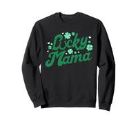 Lucky Mama St Patricks Day Shamrock Madre Celebrazione Felpa