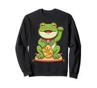 Lucky Maneki Neko Rana Fortuna Giapponese Kawaii Rospo Felpa