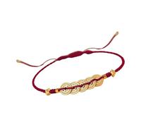 Lucky Money Red String Bracciali intrecciati fatti a mano, gioielli da polso alla moda, adatti per prosperità, buona fortuna, Taglia unica, come descritto
