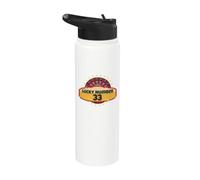 Lucky Number 33 Roulette Wheel Gioco d'azzardo Casino Spin Win Uomini Stainless Steel Insulated Water Bottle