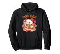 Lucky Ramen Cat - Cultura Giapponese e Design Alimentare Felpa con Cappuccio