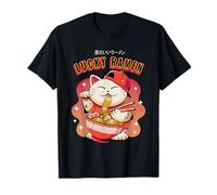 Lucky Ramen Cat - Cultura Giapponese e Design Alimentare Maglietta