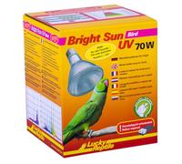 Lucky Reptile Bright UV Bird - Lampada a vapori Metallici 70 W per portalampada E27 - Lampada da Uccelli con Spettro di Luce Solare - Lampada Termica Raggi UVA e UVB - Senza intermittenze