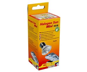 Lucky Reptile Halogen Sun Mini pacco da due - Irradiatore di calore da 35 W per supporto E27 - Mini lampada alogena per rettili - Lampada da terrario a luce diurna - Per terrari piccoli