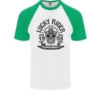 Lucky Rider Dead Head Maglietta Baseball S/S Per Uomo