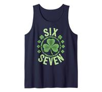 Lucky Rizzler 67 Shamrock St Patricks Meme Six Seven Brain Canotta