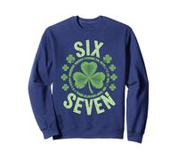 Lucky Rizzler 67 Shamrock St Patricks Meme Six Seven Brain Felpa